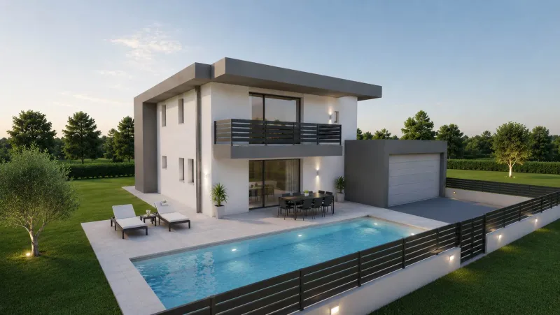 Villa nuova con piscina