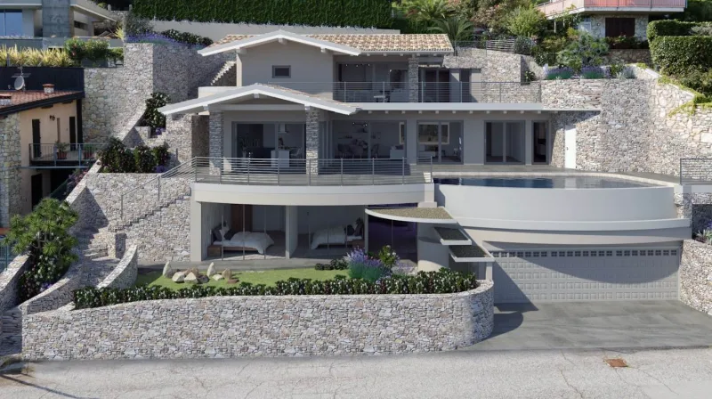Villa moderna con ascensore